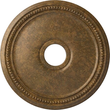 Diane Ceiling Medallion (Fits Canopies up to 5 3/8"), 18"OD x 3 5/8"ID x 1 1/8"P, Rubbed Bronze
